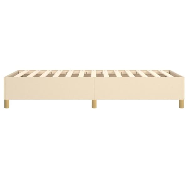 vidaXL sengeramme 80x200 cm stof cremefarvet