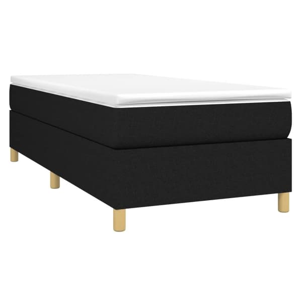 vidaXL sengeramme til kontinentalseng 80x200 cm stof sort
