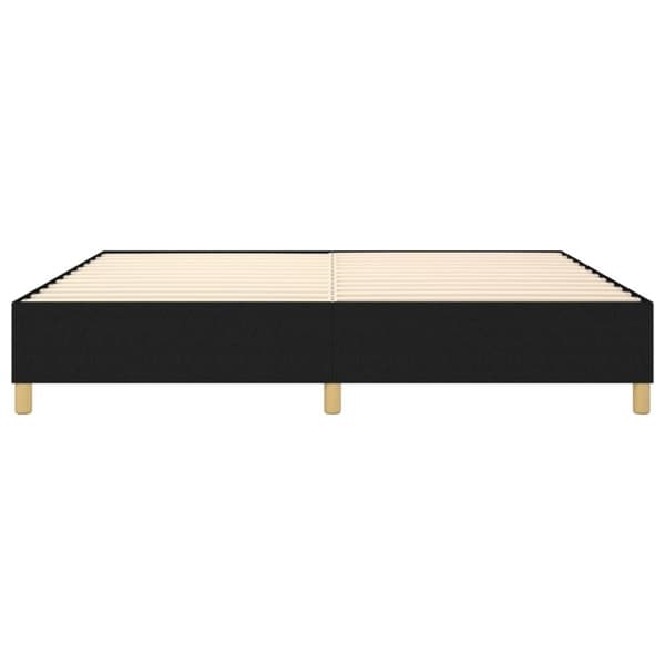 vidaXL sengeramme til kontinentalseng 140x190 cm stof sort
