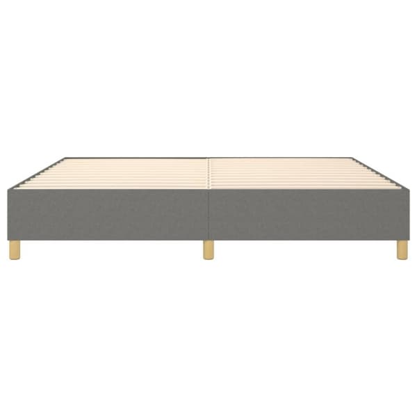 vidaXL sengeramme til kontinentalseng 140x200 cm stof mørkegrå
