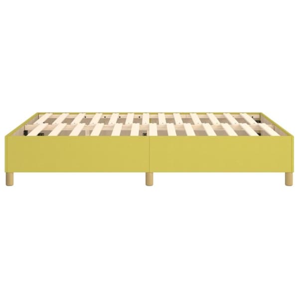 vidaXL sengeramme til kontinentalseng 140x190 cm stof grøn