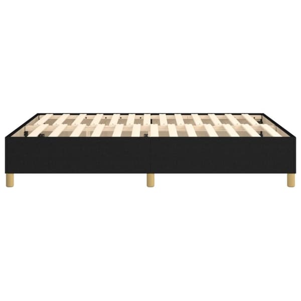 vidaXL sengeramme 140x200 cm stof sort
