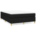 Miniatyrbillede 2 af 9: vidaXL sengeramme 140x200 cm stof sort