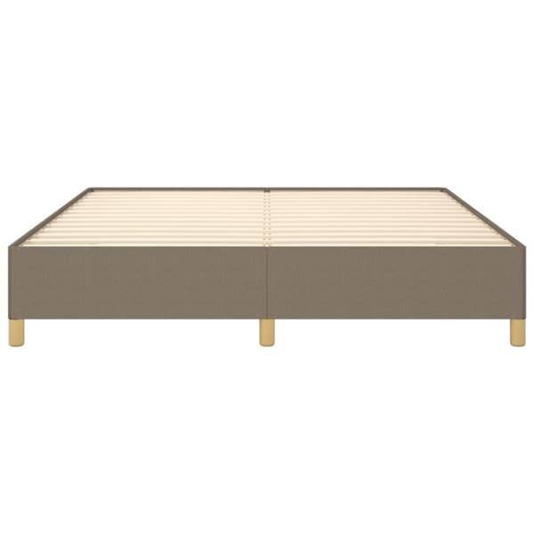 vidaXL sengeramme 180x200 cm stof gråbrun