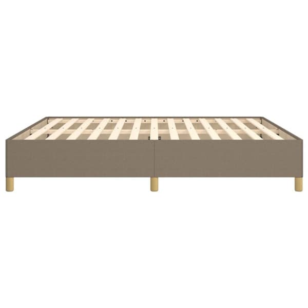 vidaXL sengeramme 180x200 cm stof gråbrun