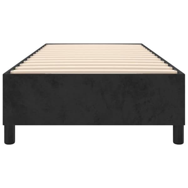 vidaXL sengeramme 90x200 cm fløjl sort