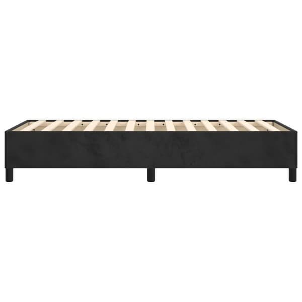 vidaXL sengeramme 90x200 cm fløjl sort