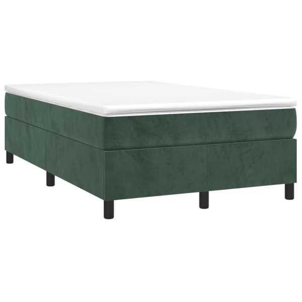 vidaXL Ramsäng mörkgrön 120x200 cm sammet