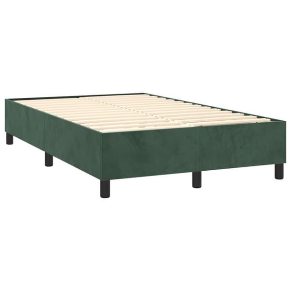 vidaXL Ramsäng mörkgrön 120x200 cm sammet