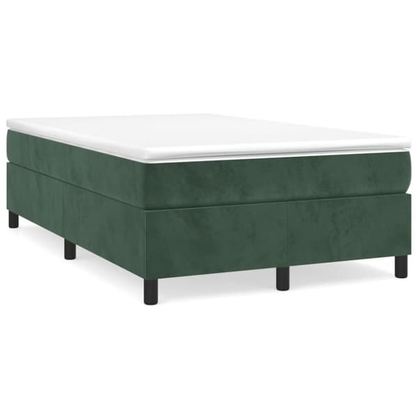 vidaXL Ramsäng mörkgrön 120x200 cm sammet