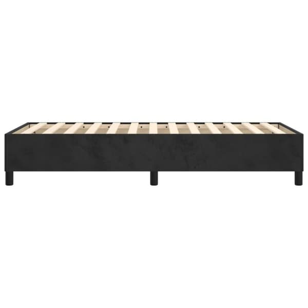 vidaXL Sängram svart 90x190 cm sammet