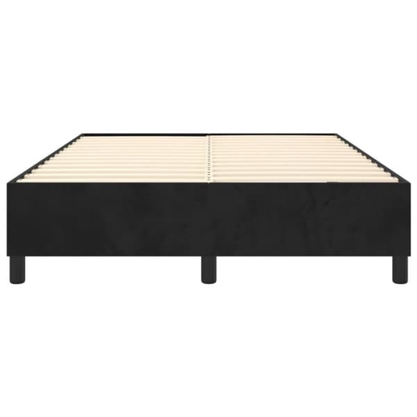 vidaXL Sängram svart 140x190 cm sammet