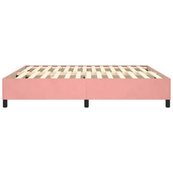 vidaXL Sängram rosa 180x200 cm sammet