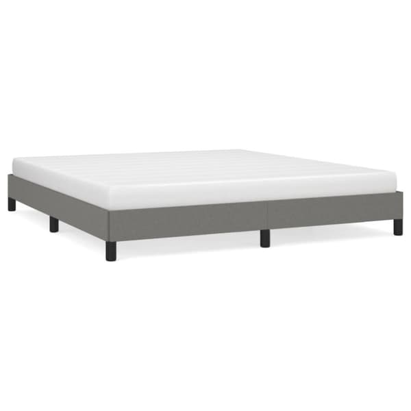 vidaXL sengeramme 180x200 cm stof mørkegrå