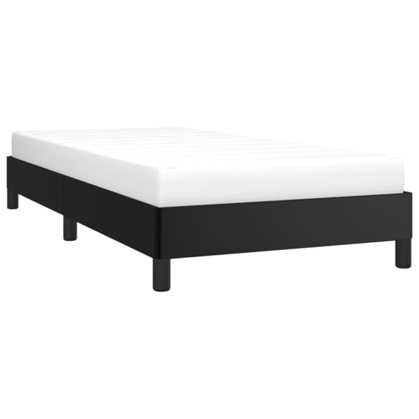 vidaXL sengeramme 80x200 cm kunstlæder sort