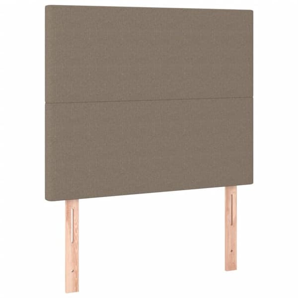 vidaXL sengeramme med sengegavl 80x200 cm stof gråbrun