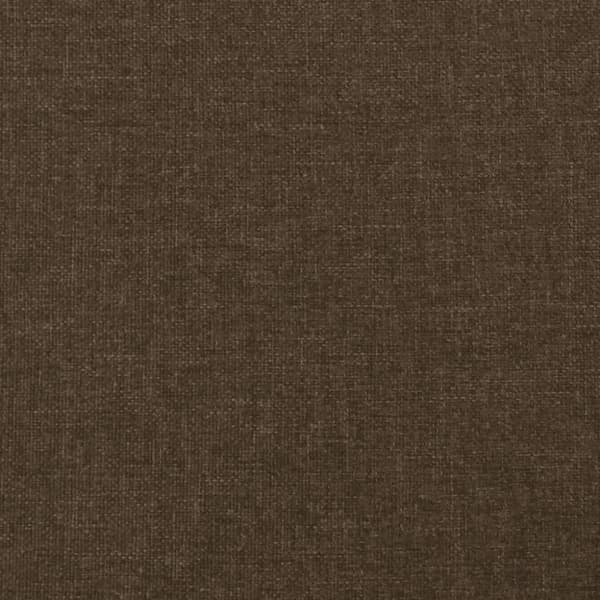 vidaXL sengeramme med sengegavl 200x200 cm stof mørkebrun