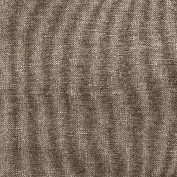 vidaXL sengeramme med sengegavl 100x200 cm stof gråbrun