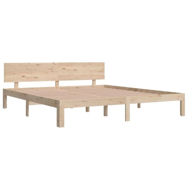 vidaXL sengeramme 180x200 cm massivt fyrretræ
