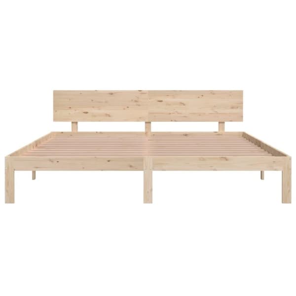 vidaXL sengeramme 180x200 cm massivt fyrretræ