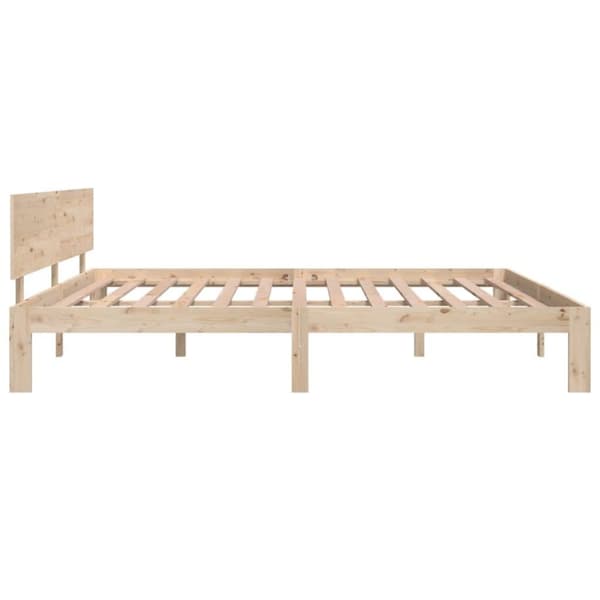 vidaXL sengeramme 180x200 cm massivt fyrretræ
