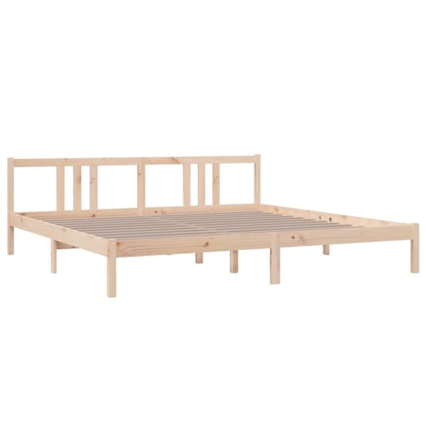 vidaXL sengeramme 200x200 cm massivt træ