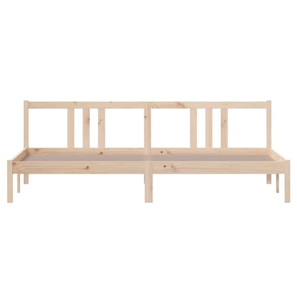 vidaXL sengeramme 200x200 cm massivt træ