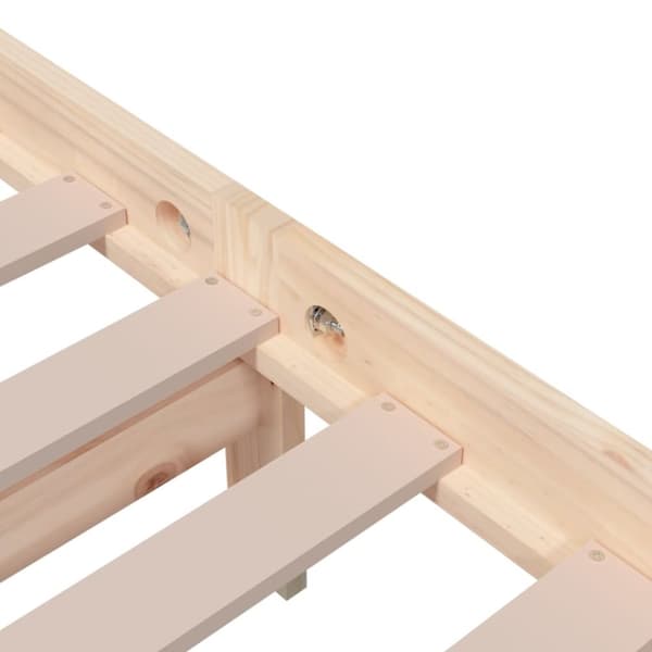 vidaXL sengeramme 200x200 cm massivt træ
