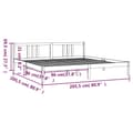 Miniatyrbillede 9 af 9: vidaXL sengeramme 200x200 cm massivt træ