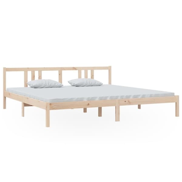 vidaXL sengeramme 200x200 cm massivt træ