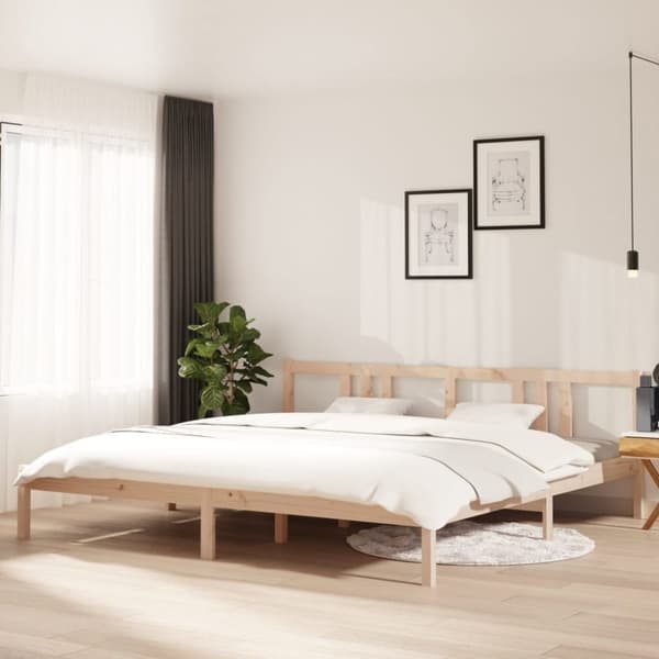 vidaXL sengeramme 200x200 cm massivt træ