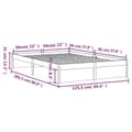 Miniatyrbillede 9 af 11: vidaXL sengeramme 120x200 cm massivt træ
