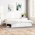 Pikkukuva 2 / 9: vidaXL Sängynrunko valkoinen täysi mänty 150x200 cm King Size