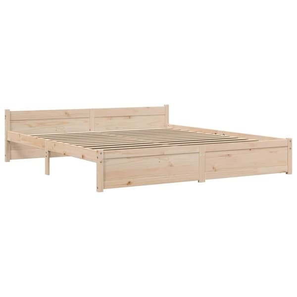 vidaXL sengeramme 200x200 cm massivt træ