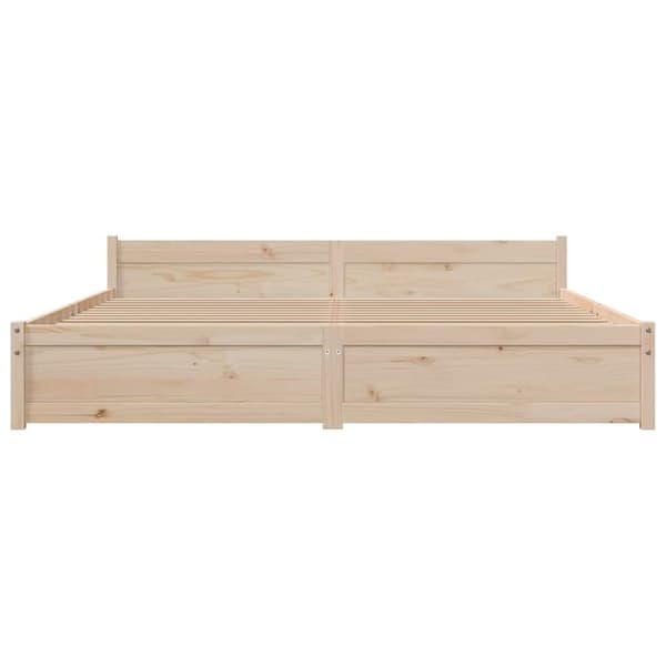 vidaXL sengeramme 200x200 cm massivt træ