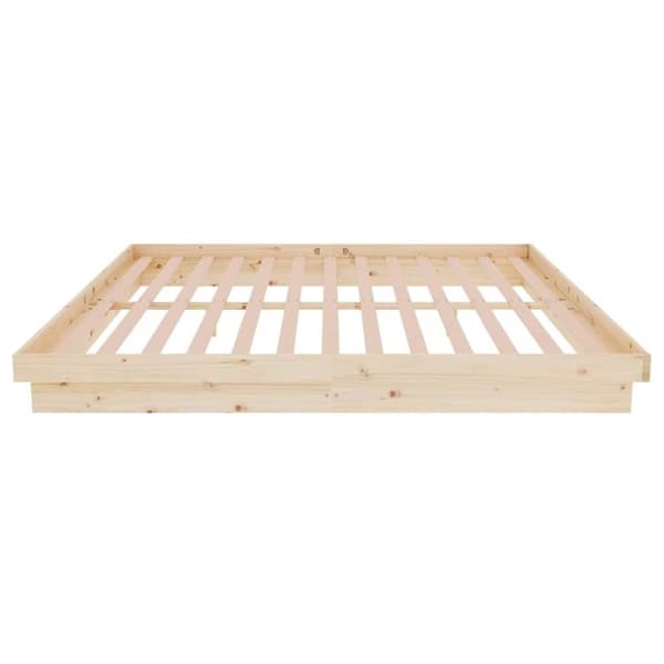 vidaXL sengeramme 180x200 cm massivt fyrretræ