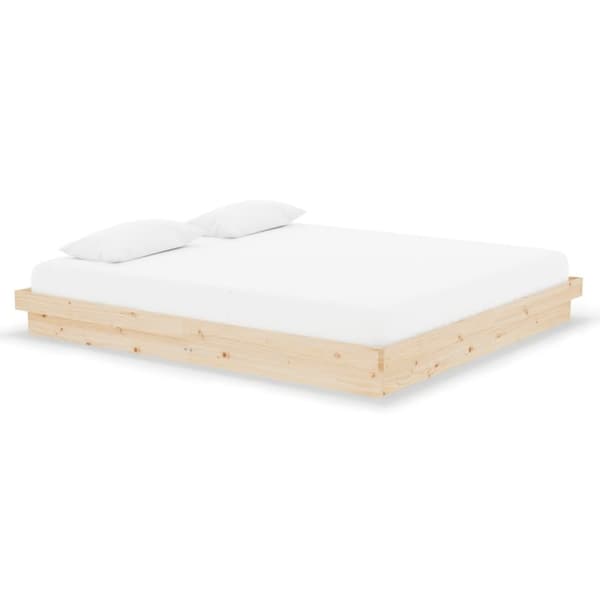 vidaXL sengeramme 180x200 cm massivt fyrretræ