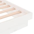 Miniatyrbillede 6 af 10: vidaXL sengeramme 120x190 cm Small Double massivt træ hvid
