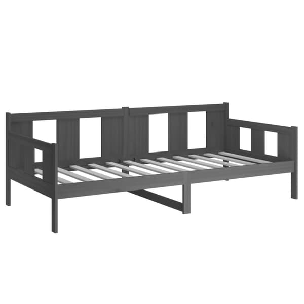 vidaXL Sohvasänky harmaa täysi mänty 80x200 cm