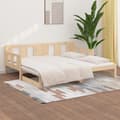 Miniatyrbillede 3 af 11: vidaXL daybed med udtræk 2x(90x200) cm massivt fyrretræ