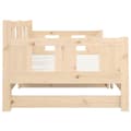 Miniatyrbillede 7 af 11: vidaXL daybed med udtræk 2x(90x200) cm massivt fyrretræ