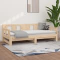 Miniatyrbillede 9 af 11: vidaXL daybed med udtræk 2x(90x200) cm massivt fyrretræ