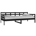 Miniatyrbillede 3 af 11: vidaXL daybed 90x200 cm massivt fyrretræ sort