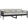 Miniatyrbillede 11 af 11: vidaXL daybed 90x200 cm massivt fyrretræ sort