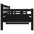 Miniatyrbillede 7 af 11: vidaXL daybed 80x200 cm massivt fyrretræ sort