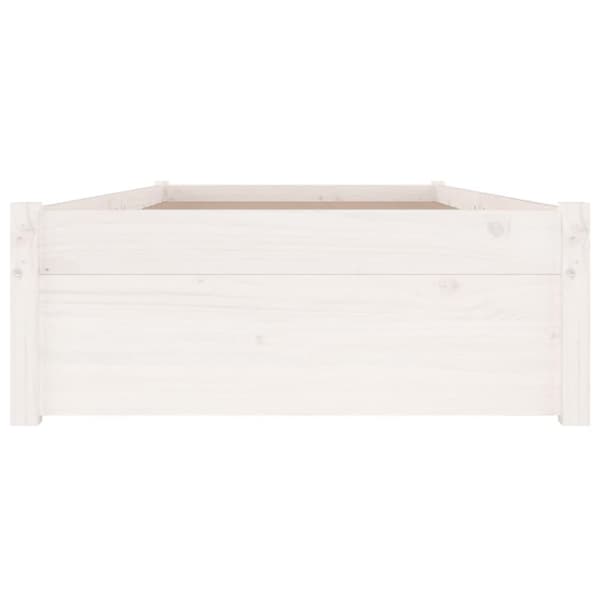 vidaXL sengeramme med skuffer 90x200 cm hvid