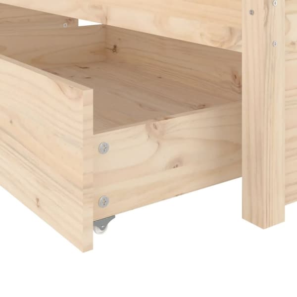vidaXL sengeramme med skuffer 135x190 cm dobbelt