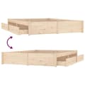 Miniatyrbillede 7 af 11: vidaXL sengeramme med skuffer 180x200 cm Super King