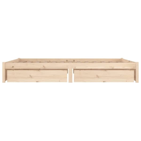 vidaXL sengeramme med skuffer 200x200 cm