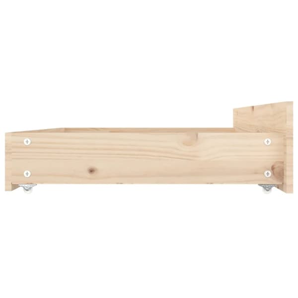 vidaXL sengeramme med skuffer 135x190 cm dobbelt